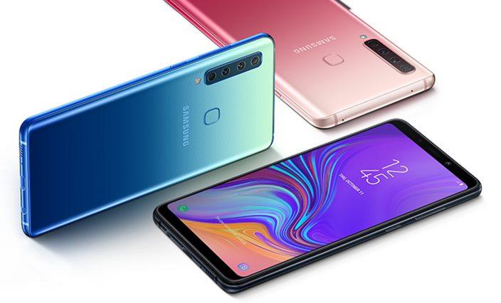 The Samsung Galaxy A9 features four rear cameras