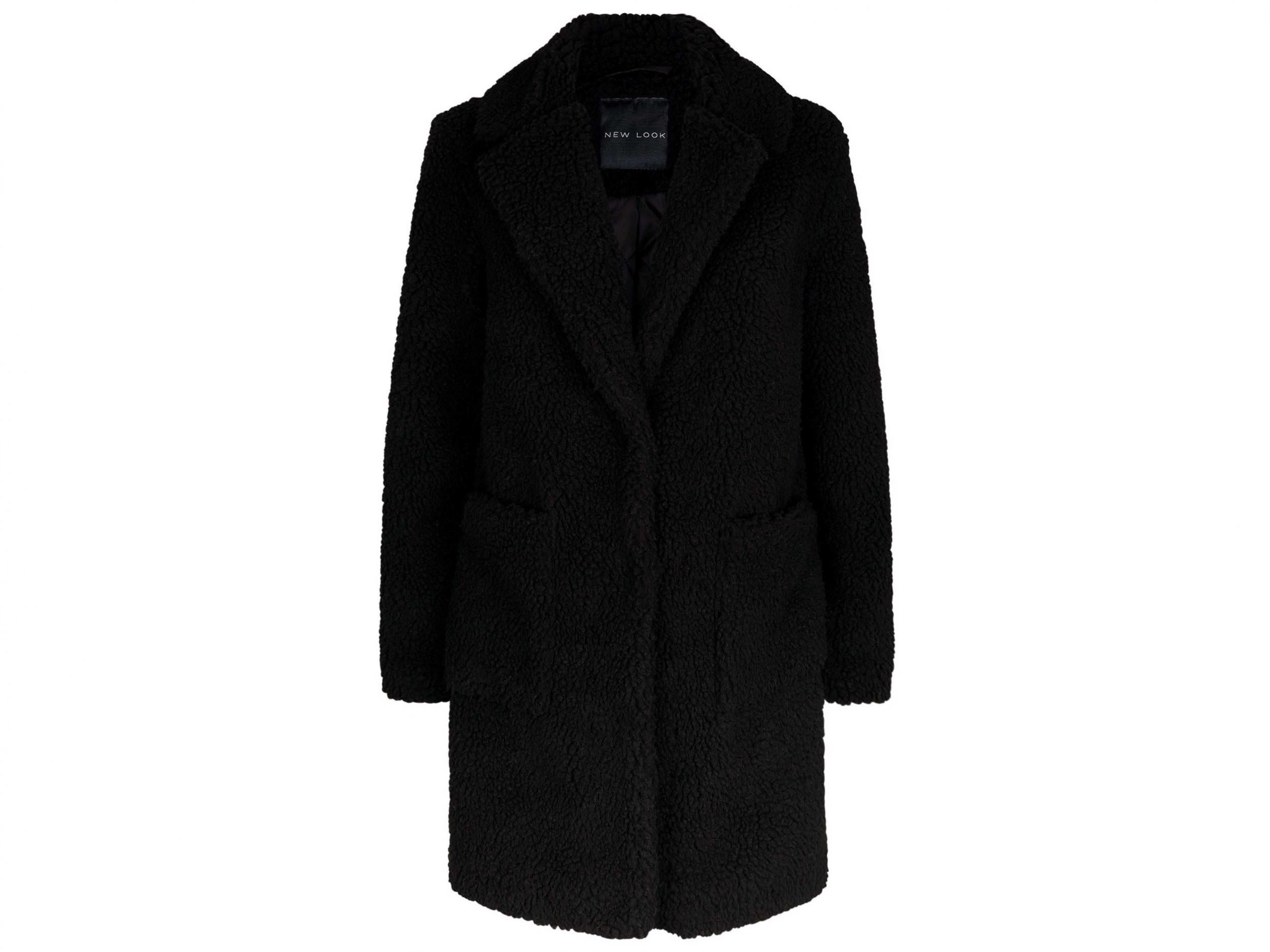 Black Teddy Coat, £39.99, New Look