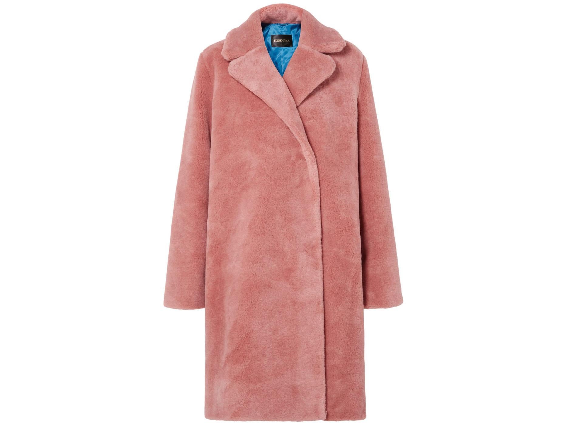 Stine Goya, Concord Faux Fur Coat, £350, Net-a-Porter