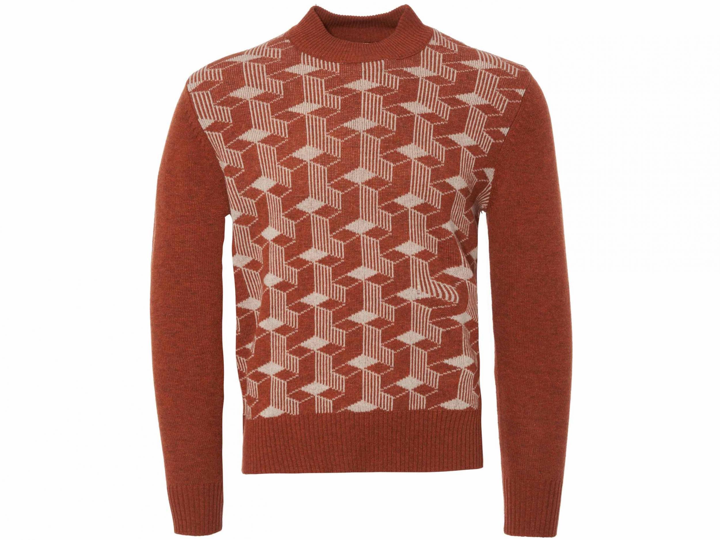 Levi’s Vintage clothing, Jacquard Wool Mock-Neck Sweater, £130, Mr Porter