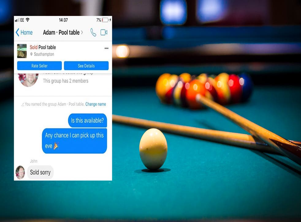 This Man S Offer To Buy A Pool Table From Someone Online Was Irresistible For The Most Hilarious Reason Indy100 Indy100 This Man S Offer To Buy A Pool Table From Someone Online Was Irresistible For The Most Hilarious Reason Indy100 Indy100