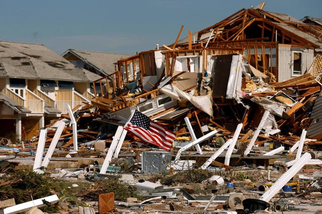 Aftermath of Hurricane Michael in Mexico Beach, Florida