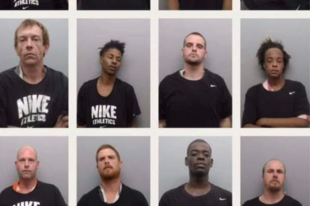 Photos of inmates booked at the Union County Jail.
