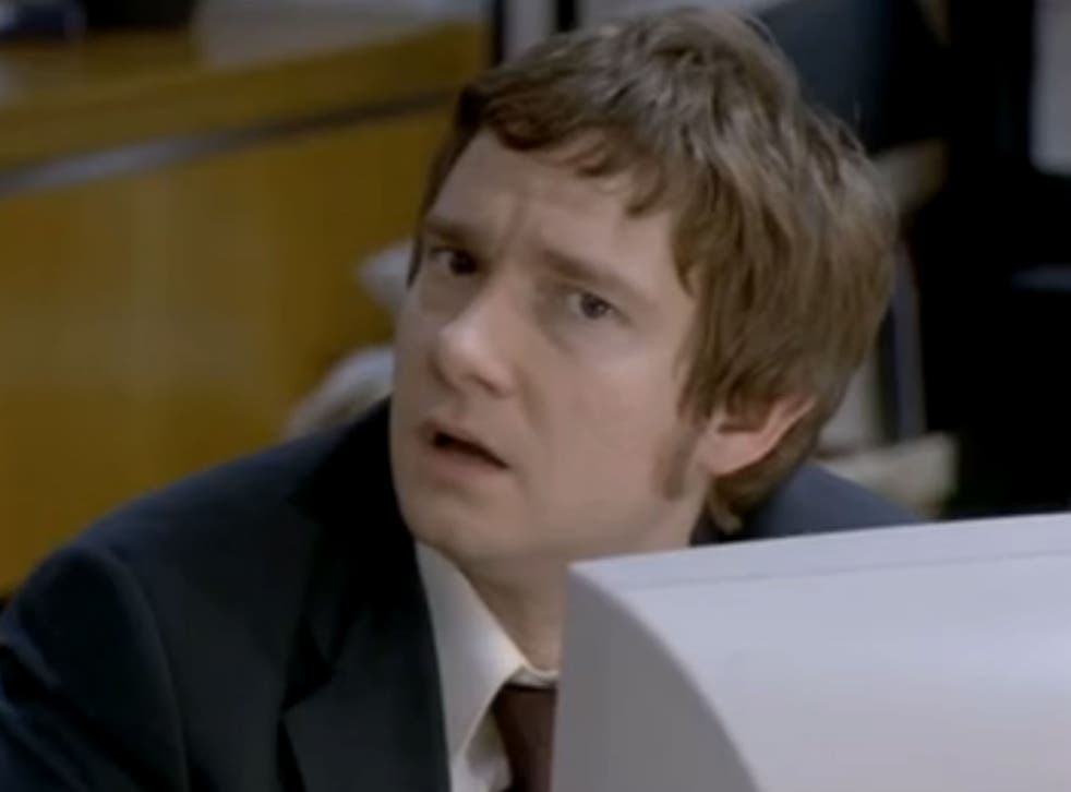 Martin Freeman’s to-camera looks in ‘The Office’ were modelled on Laurel and Hardy’s exasperated mannerisms