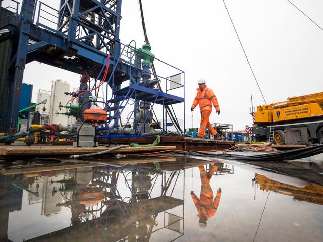 Fracking operations began in Lancashire on Monday