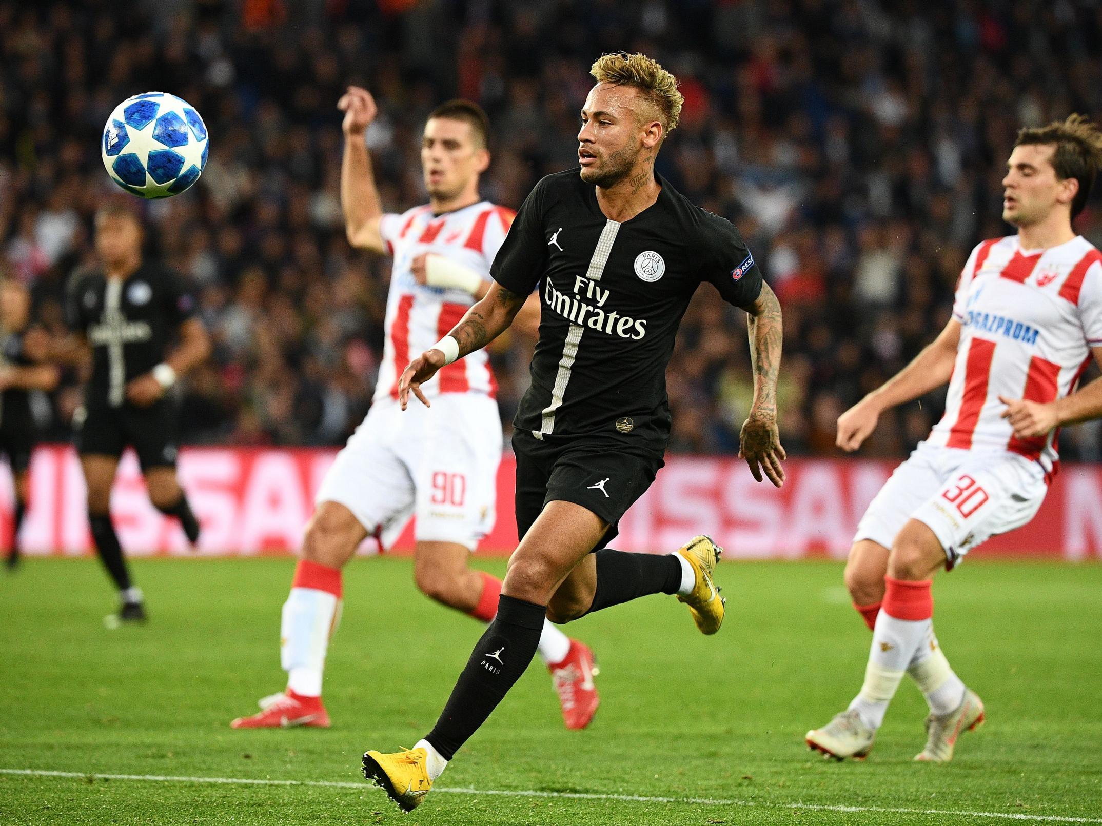 PSG thumped their Serbian opponents 6-1 in the Champions League