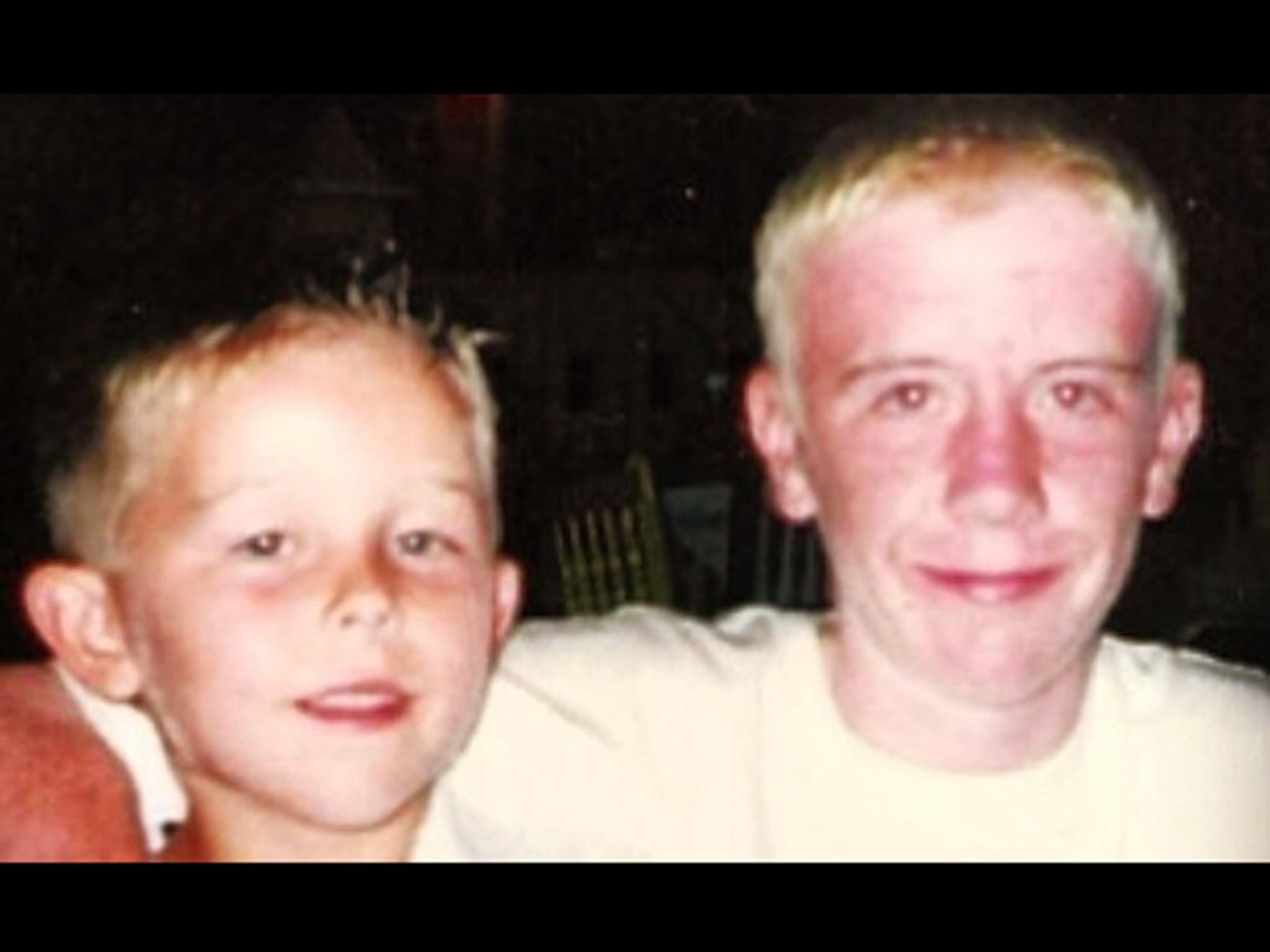 Matthew Smith with brother Daniel, who took his life aged 19