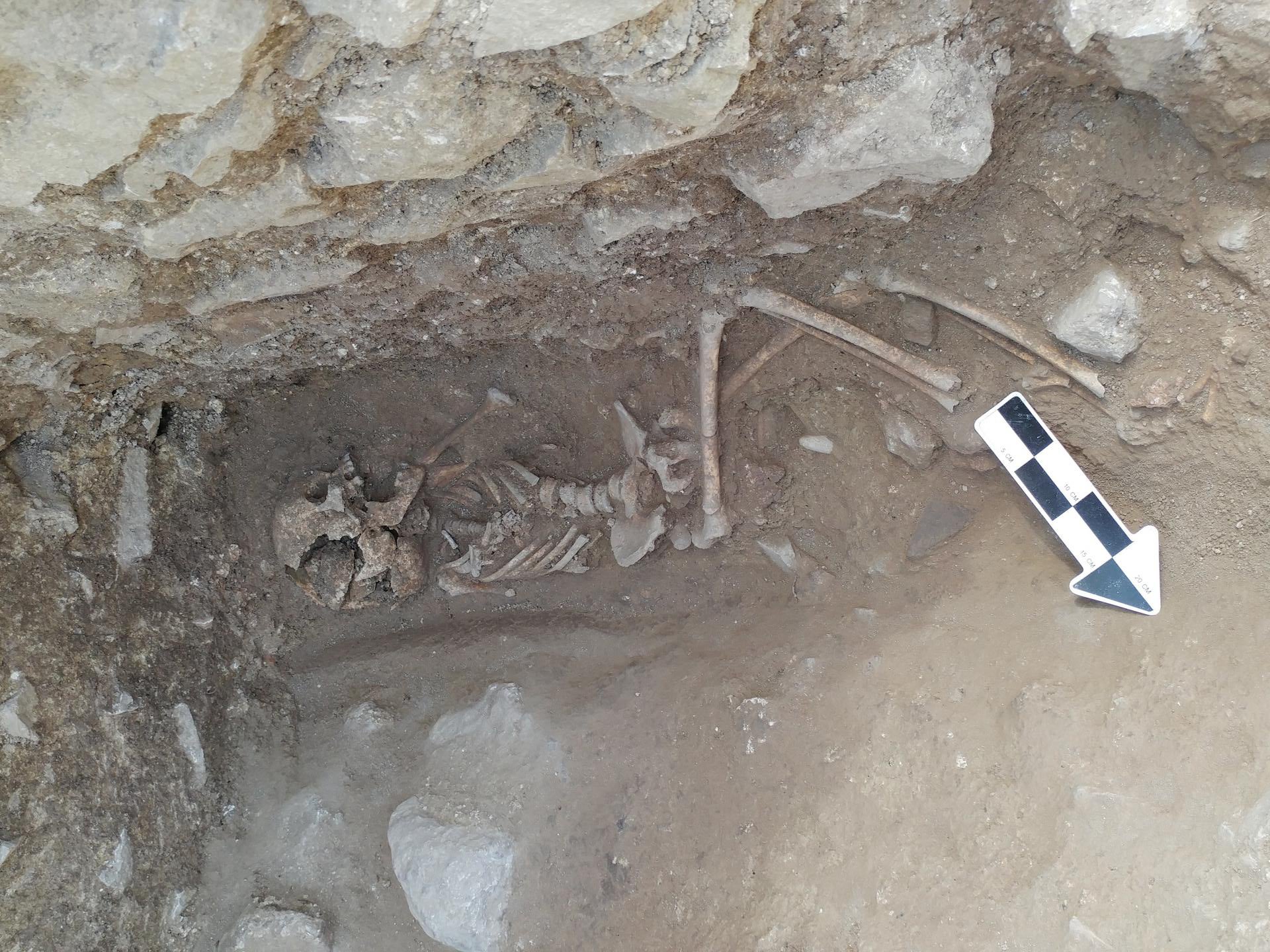 The?10-year-old’s skeleton?is the oldest body to have been uncovered at the?fifth-century Italian cemetery