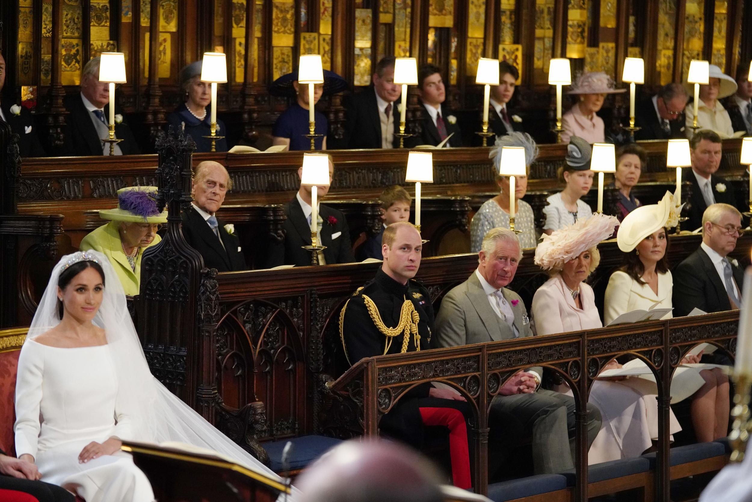 The seat was also left empty during Meghan Markle’s wedding (Getty)