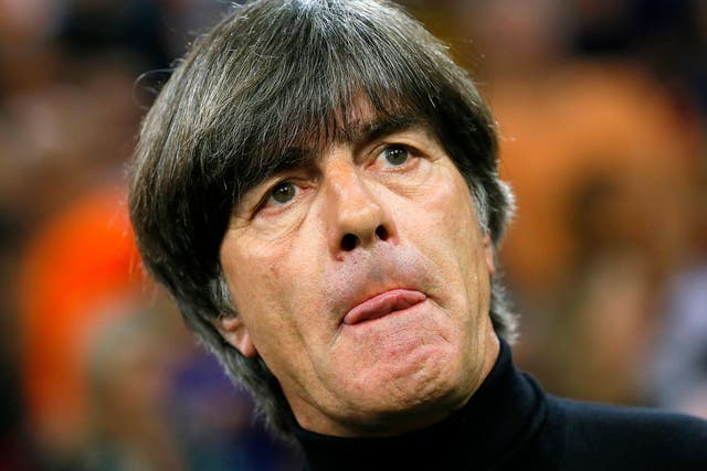 Germany's head coach Joachim Loew reacts at the Nations League match between Germany and the Netherlands