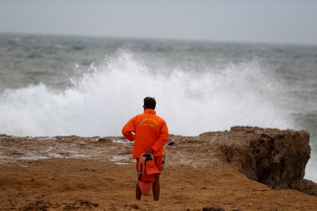  Authorities advised people to stay away from the coast