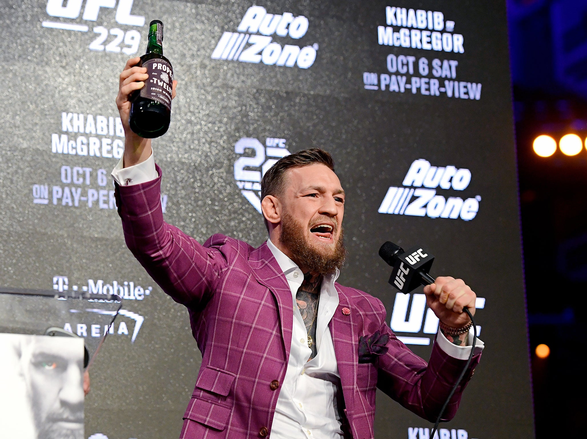 Conor McGregor with his new whiskey