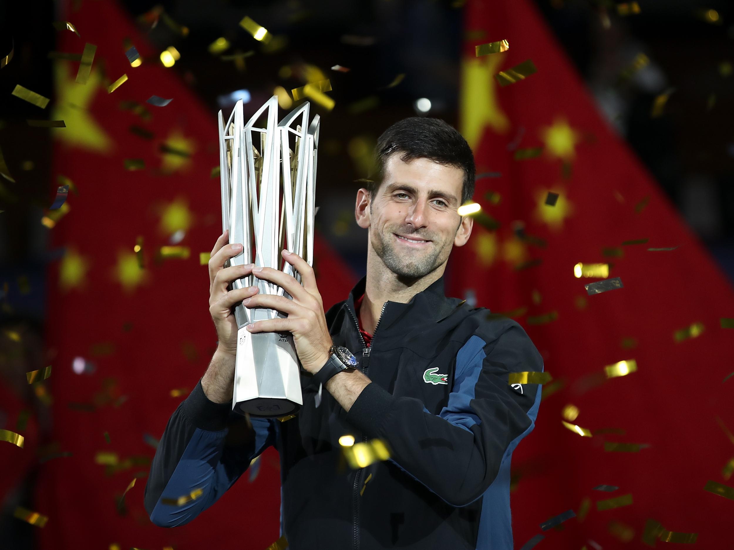 Novak Djokovic has surpassed Andy Murray's haul of three titles