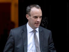 Raab says he ‘hadn’t quite understood’ importance of EU trade to UK