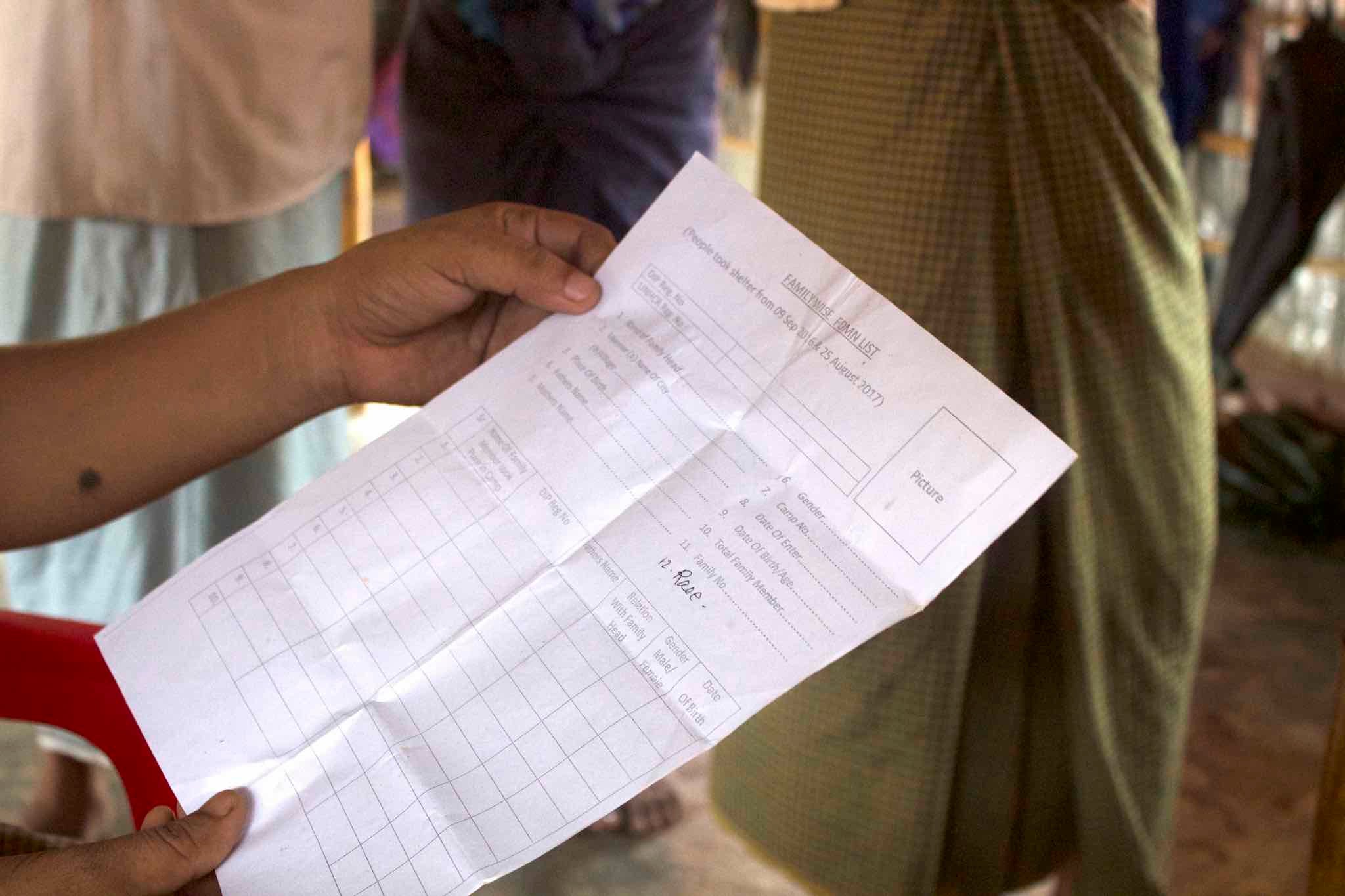 Camp authorities have been forcing Rohingya to fill out family counting forms in recent weeks. Many see it as preparations for repatriation
