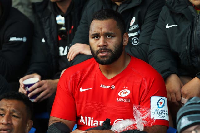 Mako Vunipola (left) and brother Billy (centre) both suffered injuries in Saracens' win over Glasgow Warriors