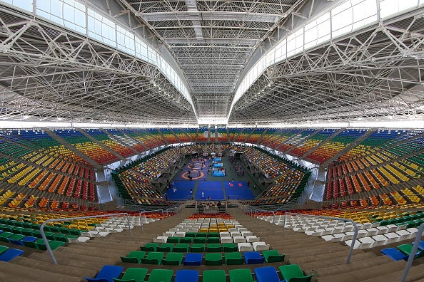 The Mary Teran de Weiss Stadium in Buenos Aires holds 15,500 spectators