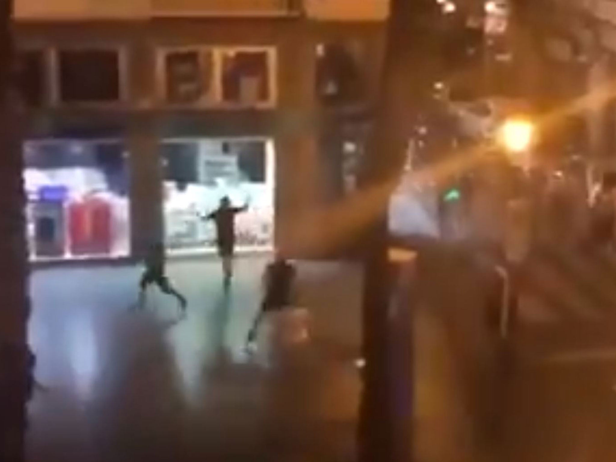 England supporters were involved in overnight clashes with Spanish police