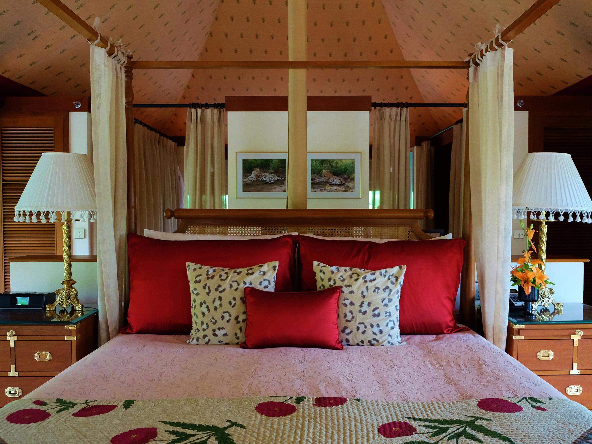 Canopy beds and rooms ensconced in fabric are a big autumn trend inspired by luxury tents