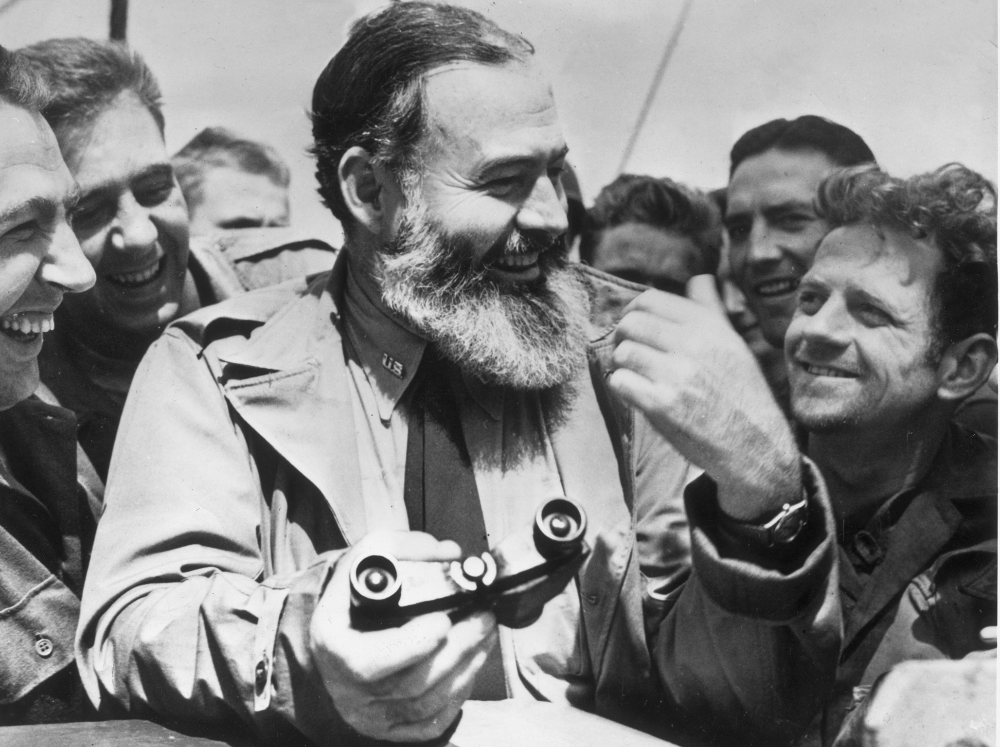 A young Hemingway was among those in attendance