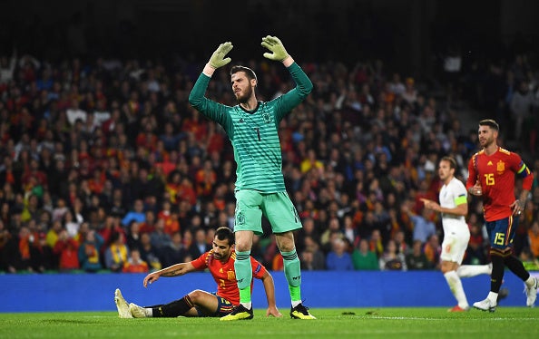 David De Gea was helpless in the face of England's attack