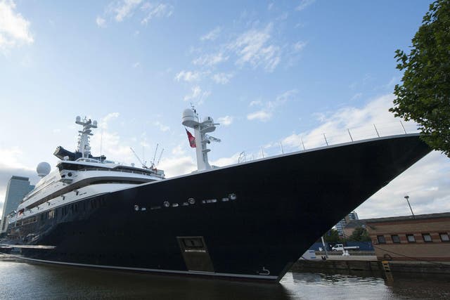 The 400-foot yacht Octopus owned by Paul Allen