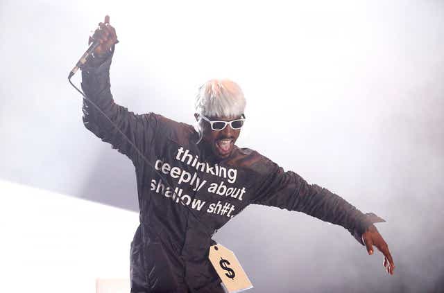 André 3000 of Outkast performs on stage at Splendour In the Grass