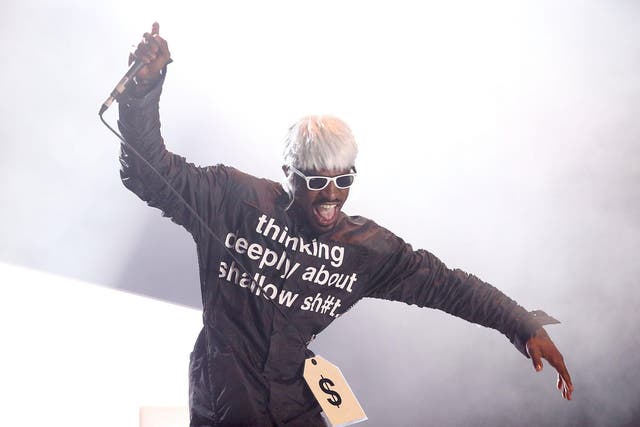 André 3000 of Outkast performs on stage at Splendour In the Grass