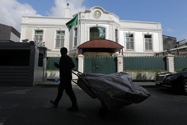 The residence of Riyadh’s ambassador to Turkey, Mohammad al-Otaibi, who has quit the country