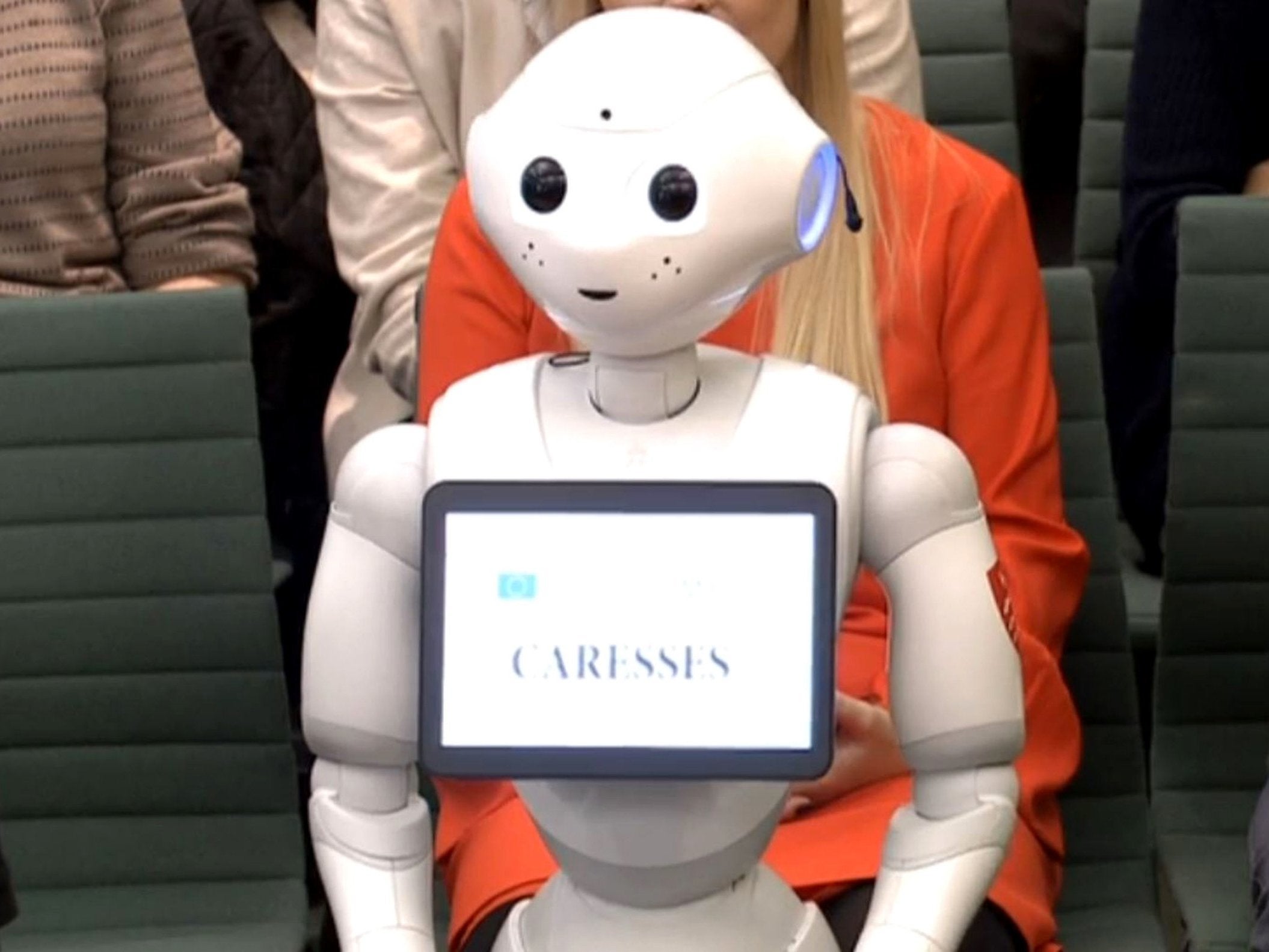 Pepper was the first AI robot to give evidence to parliament