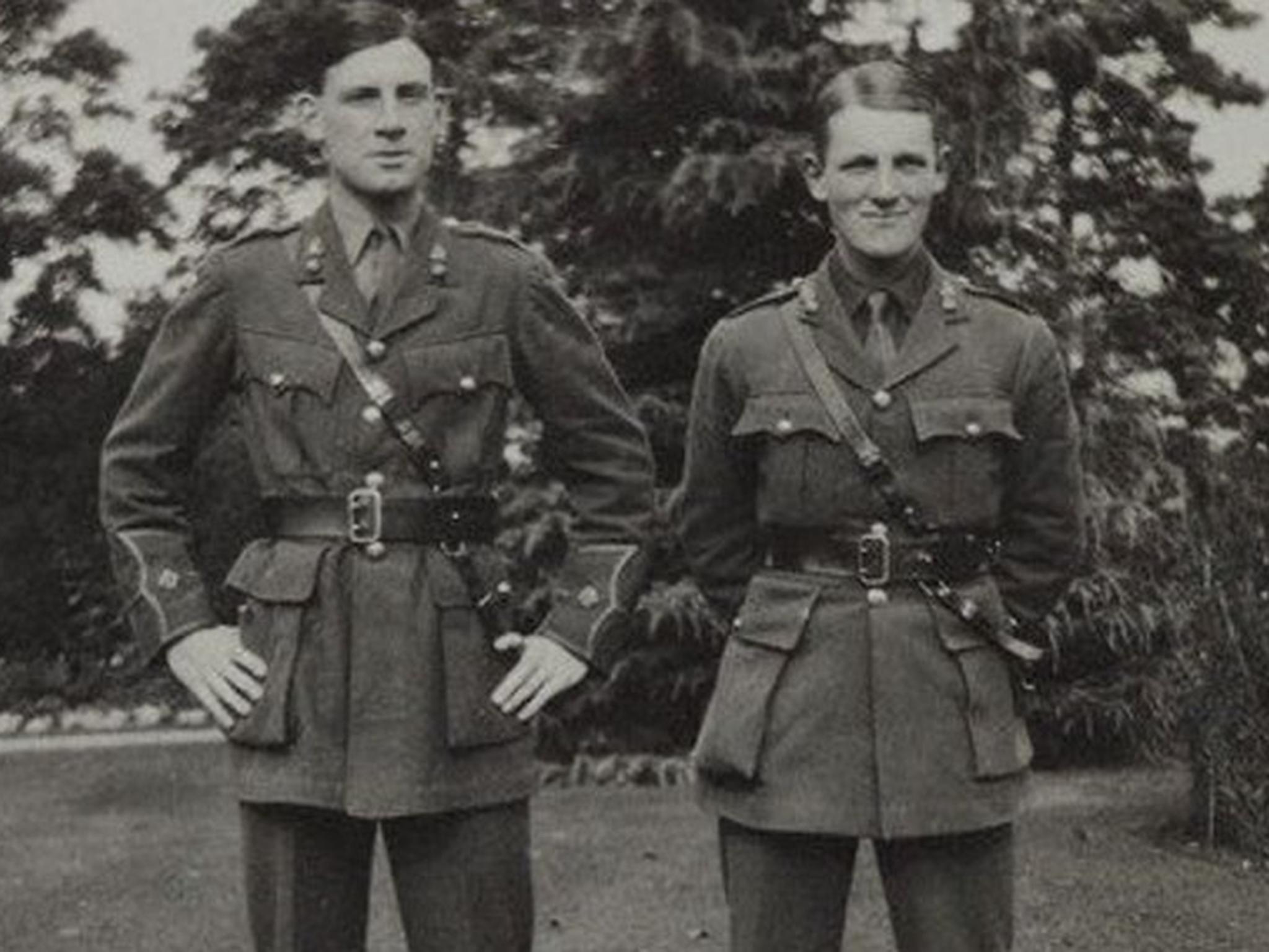 Siegfried Sassoon (left) wrote several poems about David Thomas