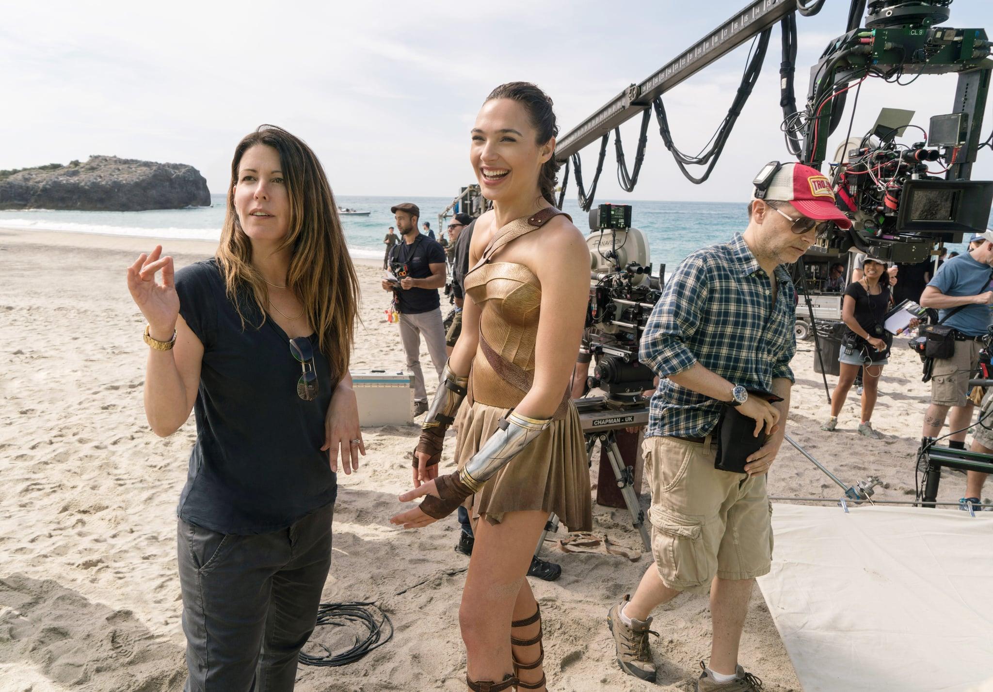 Patty Jenkins and Gal Gadot on the set of ‘Wonder Woman’. Jenkins became the first woman to direct an American studio superhero movie