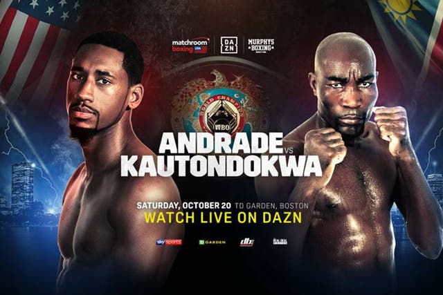 Demetrius Andrade fights Walter Kautondokwa for the vacant WBO title