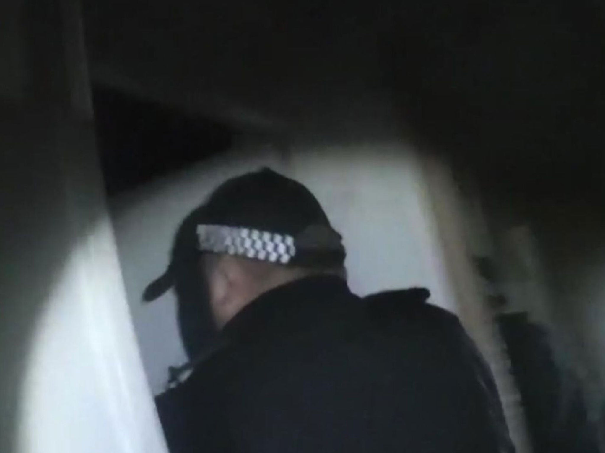 Police officers in Kent carry out a raid on a drug gang suspect’s property