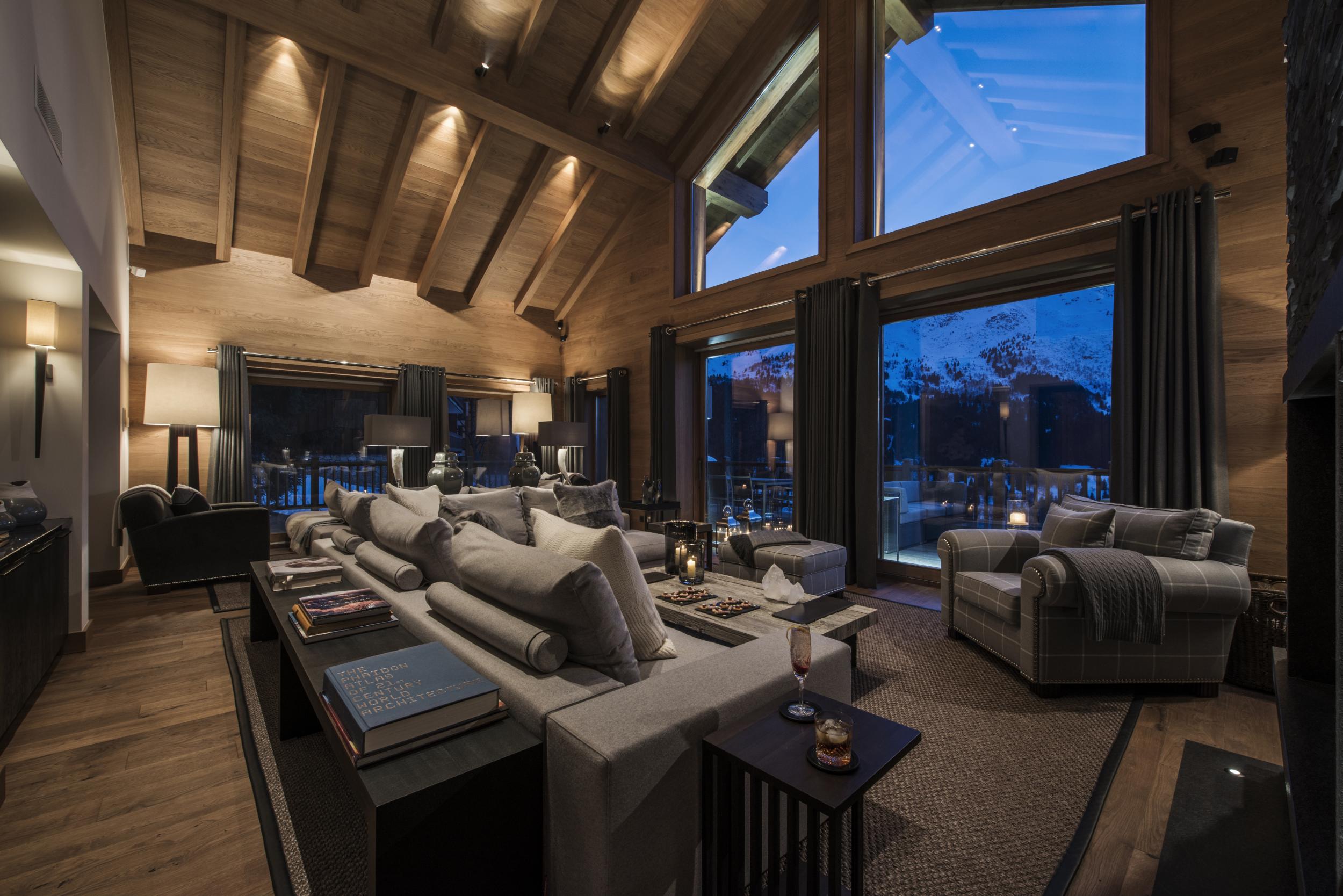 Curl up and enjoy the view at Chalet Le Grenier