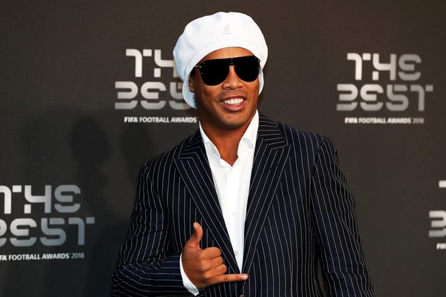 Ronaldinho at the recent The Best awards