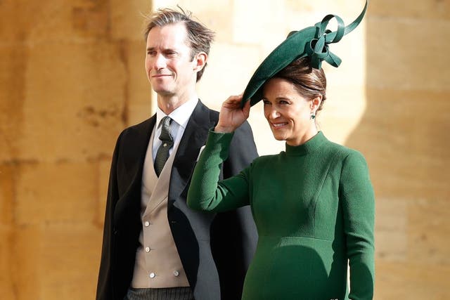 Pippa Middleton and James Matthews attended Princess Eugenie's wedding on Friday