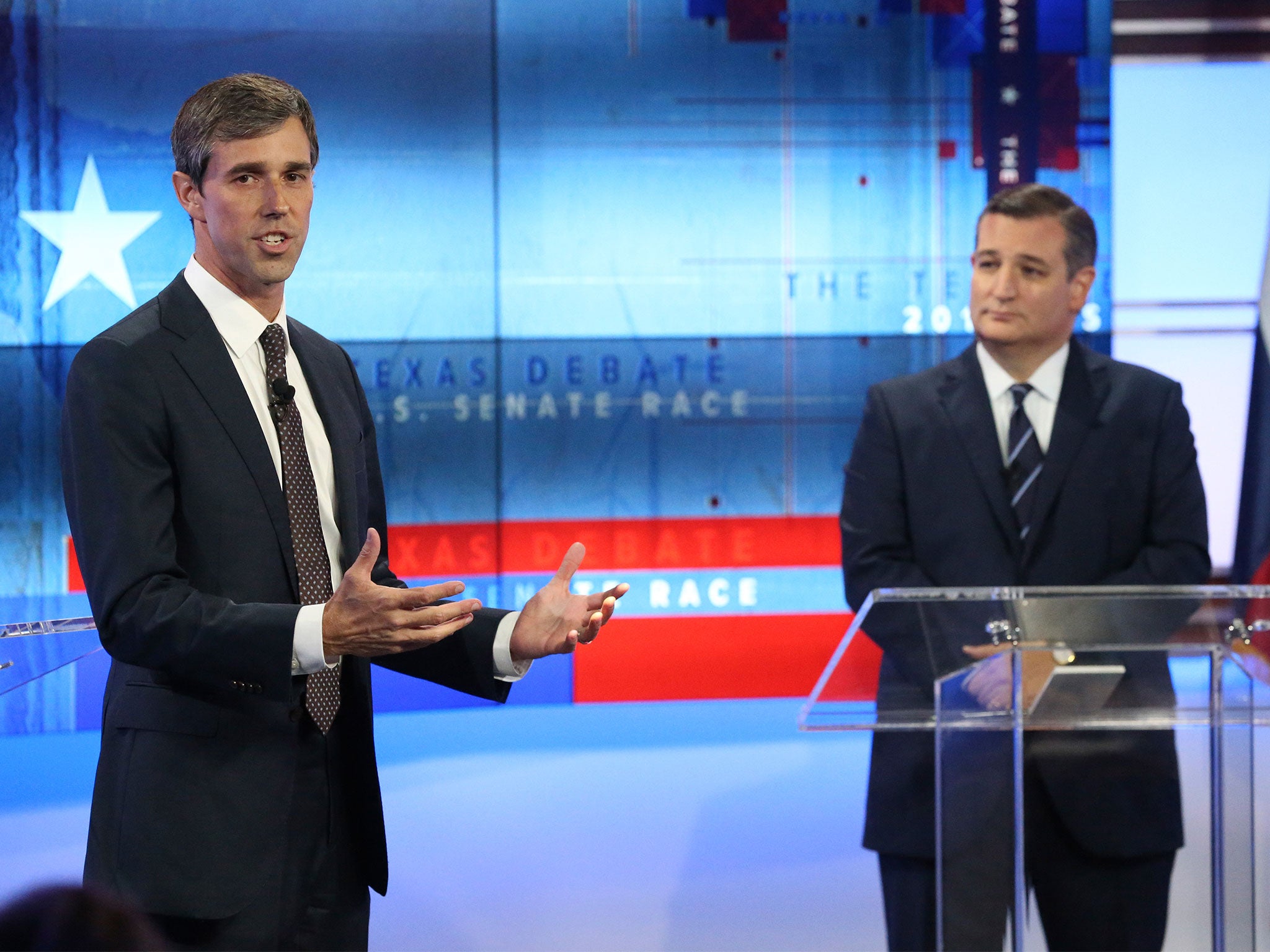 Mr O'Rourke and Mr Cruz squared off in debate for what was likely to be the final time before voters go to the polls