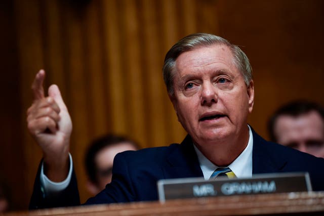 Senate Judiciary Committee member Senator Lindsey Graham speaks on Capitol Hill in Washington