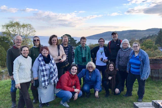 Project Skyline, which is exploring land ownership in the South Wales Valleys, visited community forests in Scotland in October