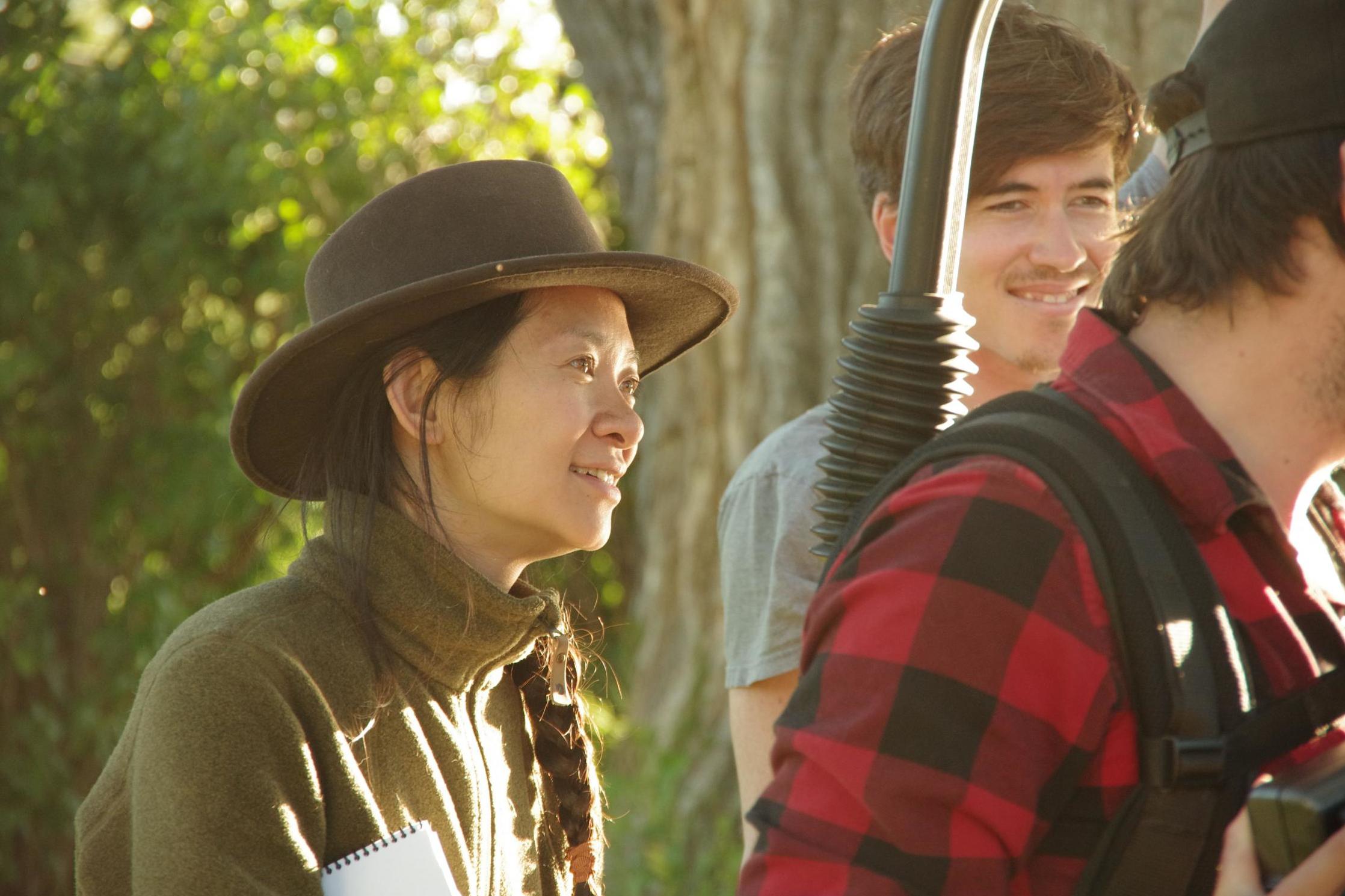 Chloe Zhao on the set of 2017’s ‘The Rider’. Marvel’s next film, ‘The Eternals’, will be directed by her (Rex)