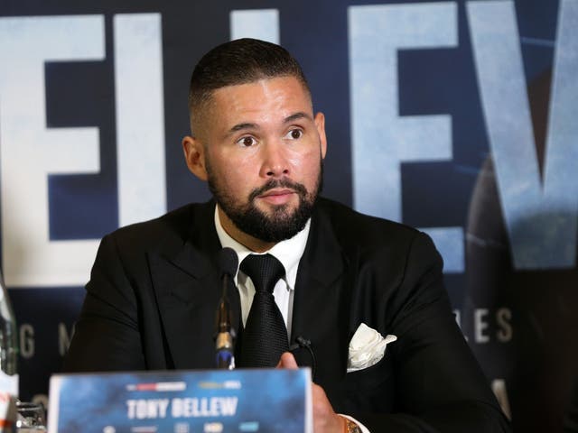 Tony Bellew during the press conference