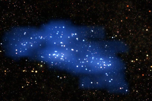 An international team of astronomers using the VIMOS instrument of ESO's Very Large Telescope have uncovered a colossal structure in the early Universe