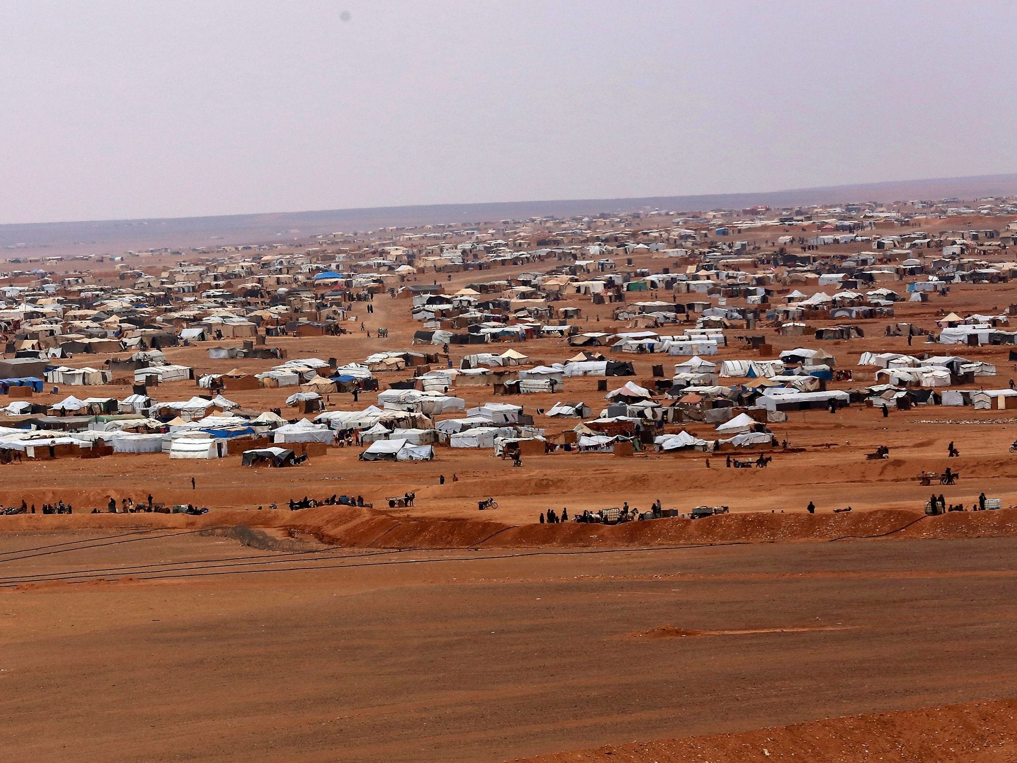 The informal Rukban camp is not prepared for a harsh winter