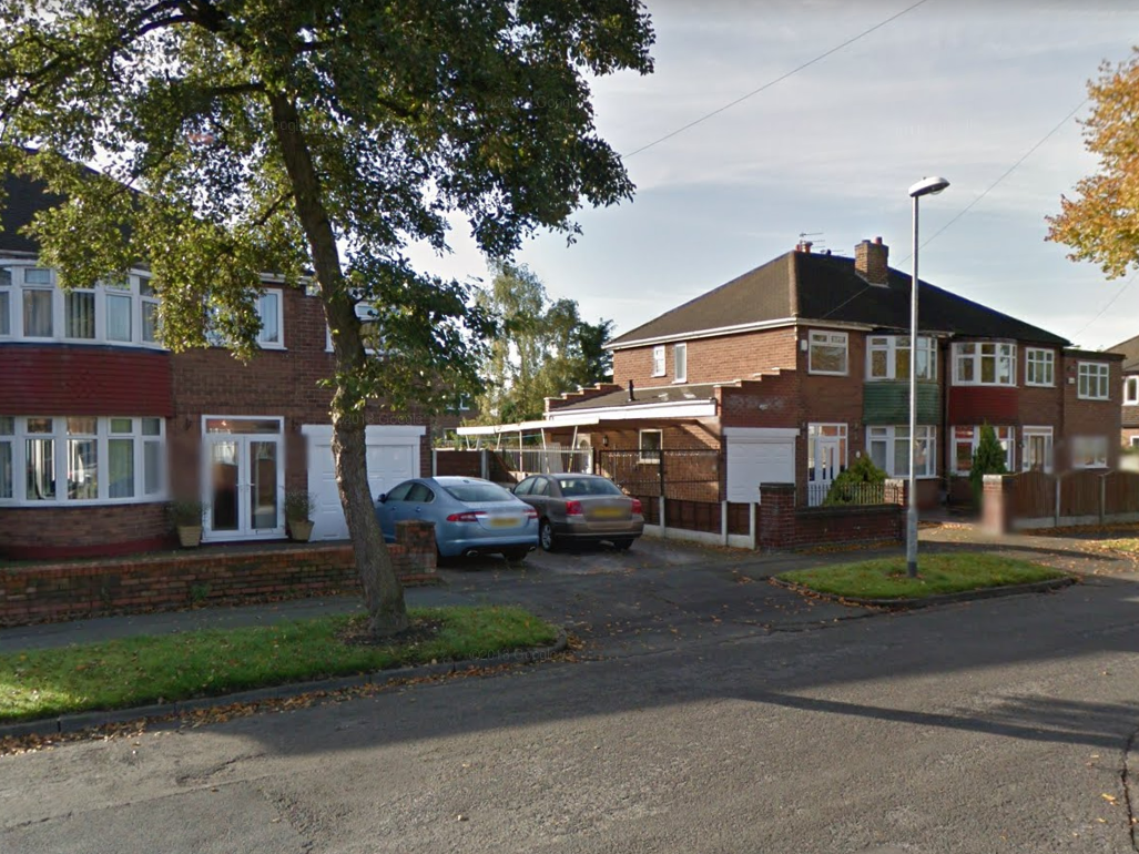 Robbers held a 14-year-old girl at gunpoint during a raid at a family home in Wythenshawe, south Manchester