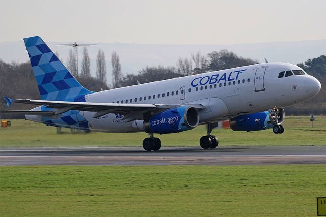 Cobalt, which has services from Heathrow, Stansted and Gatwick, warned travellers on Wednesday night not to arrive for flights