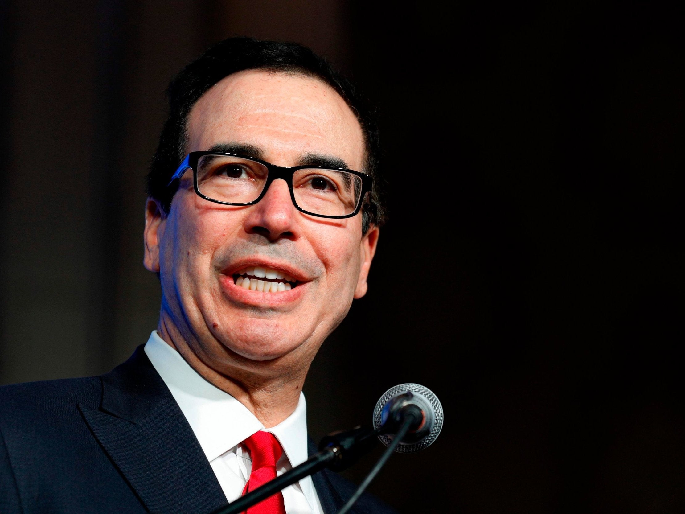 Mr Mnuchin decided not to attend after meeting with the president and US secretary of State
