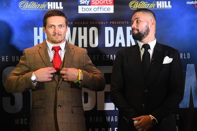 Tony Bellew and Oleksandr Usyk fight in Manchester on November
