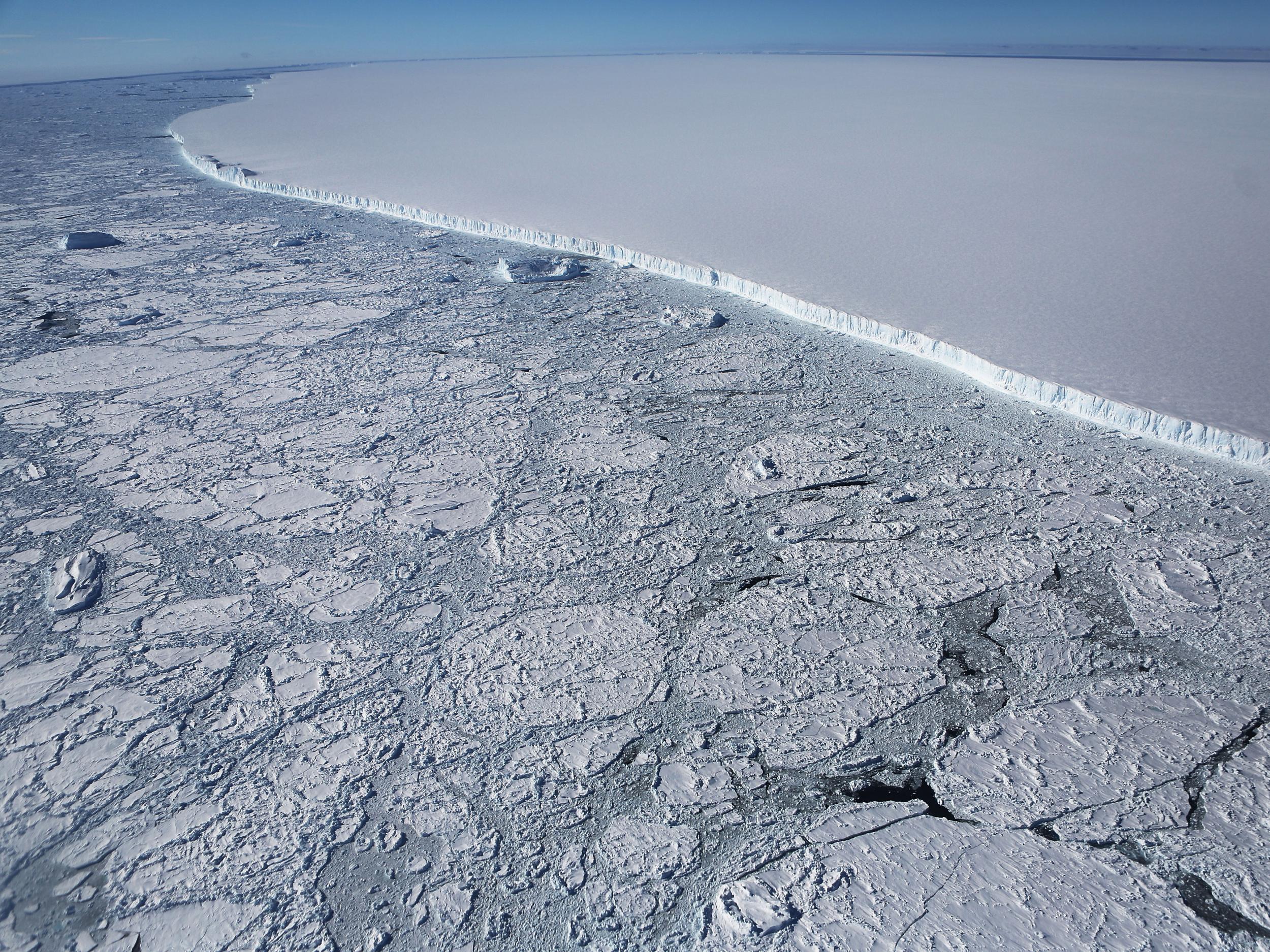 Even strong reduction of greenhouse gases may not prevent the collapse of the West Antarctic ice sheet