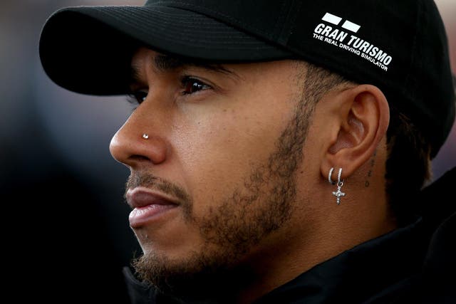 Lewis Hamilton in the paddock at Circuit of The Americas